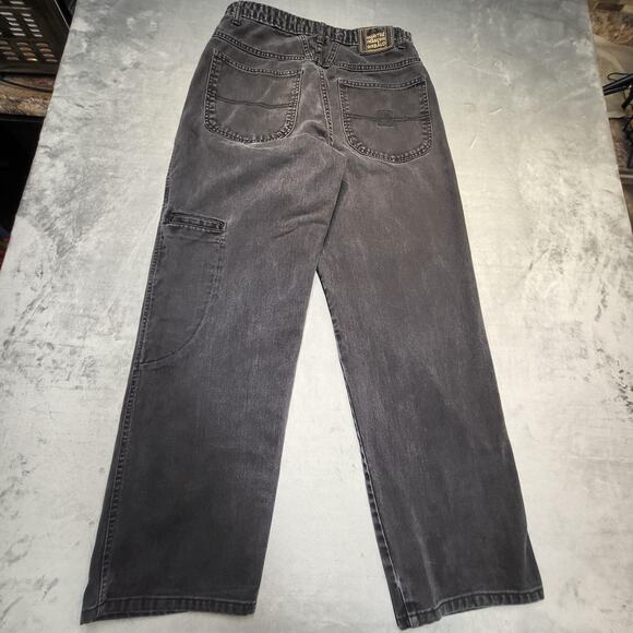 Marithe Francois Girbaud Jeans Mens 32x32 Black Gray Asymmetrical Fly Carpenter - Picture 12 of 13